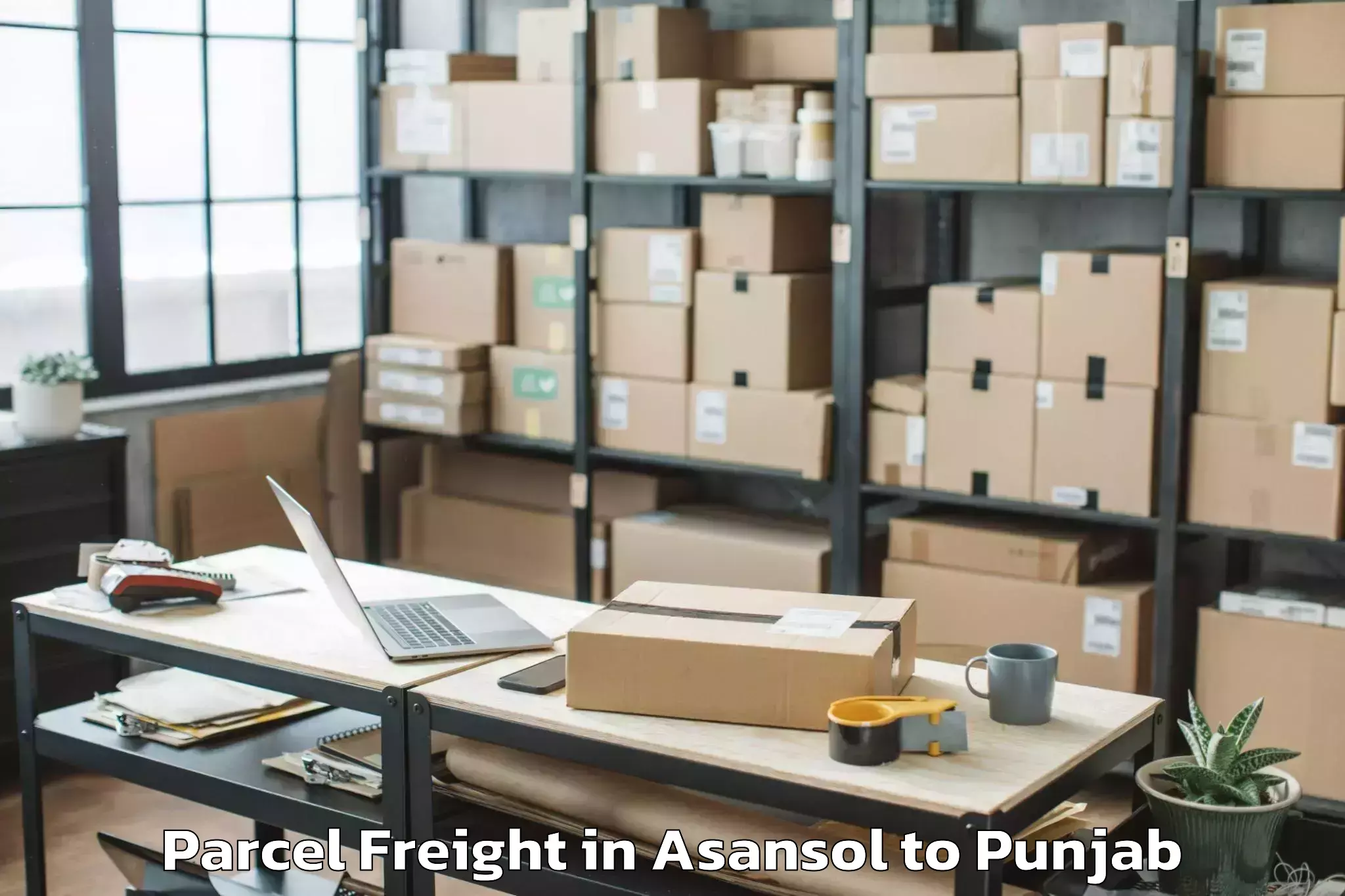 Book Your Asansol to Bhogpur Parcel Freight Today